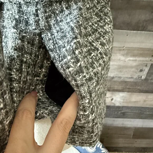 NWT! White House Black Market blazer size 6 sparkly tweed wool plaid jacket - Picture 6 of 12